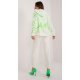 Compleu dama din acril, ecru cu scris verde neon, cu gluga, casual, Tonya2 Compleu dama din acril, ecru cu scris verde neon, cu gluga, casual, Tonya2 3 - jojofashion.ro