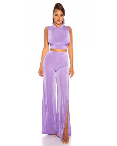 Compleu dama, lila lavanda, evazat Mayar - jojofashion.ro