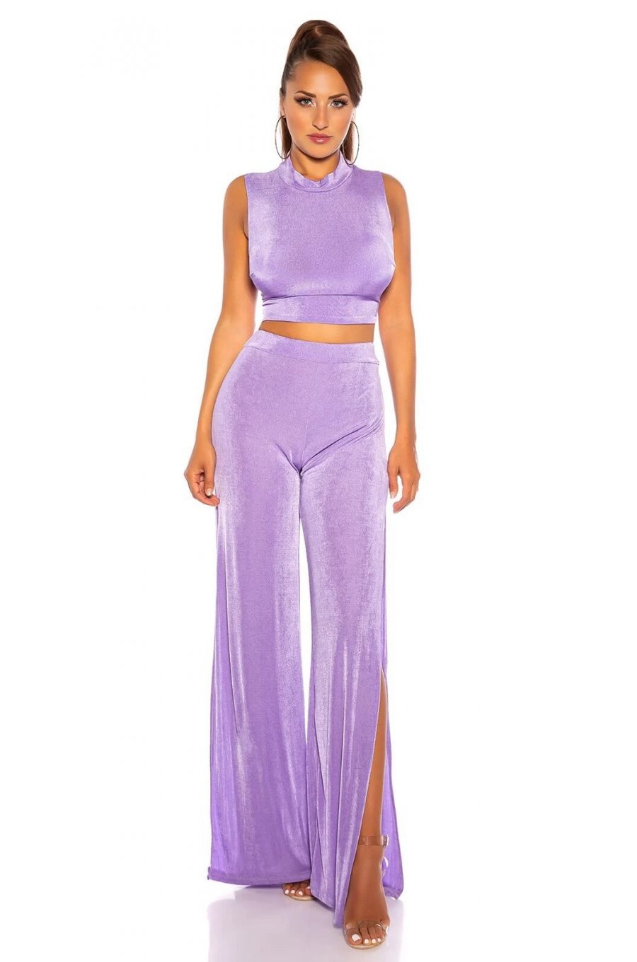 Compleu dama, lila lavanda, evazat Mayar Compleu dama, lila lavanda, evazat Mayar 1 - jojofashion.ro