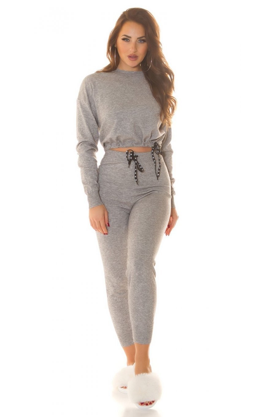 Compleu dama mulat, vascoza gri, Tianna Compleu dama mulat, vascoza gri, Tianna 6 - jojofashion.ro