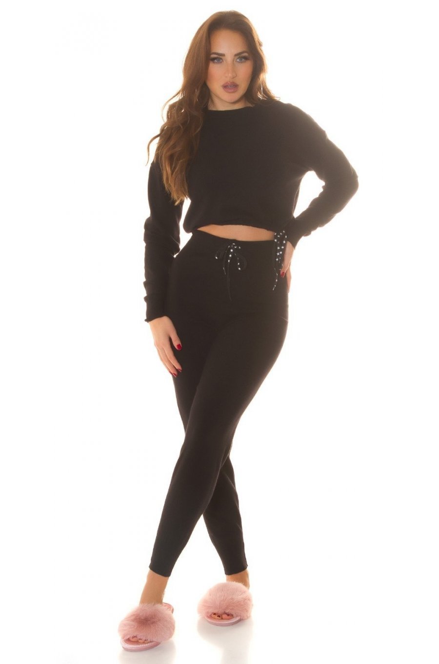 Compleu dama mulat, vascoza, negru, Tianna Compleu dama mulat, vascoza, negru, Tianna 3 - jojofashion.ro