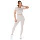 Compleu sport dama, elastic, bej, din doua piese Keiko Compleu sport dama, elastic, bej, din doua piese Keiko 2 - jojofashion.ro