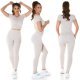 Compleu sport dama, elastic, bej, din doua piese Keiko Compleu sport dama, elastic, bej, din doua piese Keiko 5 - jojofashion.ro