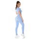 Compleu sport dama, elastic, bleu, din doua piese Keiko 3 - jojofashion.ro