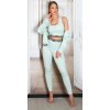 Compleu sport dama, menta, din trei piese Suki