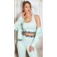 Compleu sport dama, menta, din trei piese Suki Compleu sport dama, menta, din trei piese Suki 7 - jojofashion.ro