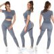 Compleu sport dama, elastic, gri, din doua piese Keiko Compleu sport dama, elastic, gri, din doua piese Keiko 5 - jojofashion.ro