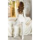 Compleu tricotat din doua piese, vascoza bej, mulat, cu maneca lunga, Halsey 3 - jojofashion.ro