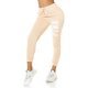 Pantaloni trening de dama, bumbac, bej Moony Pantaloni trening de dama, bumbac, bej Moony 2 - jojofashion.ro