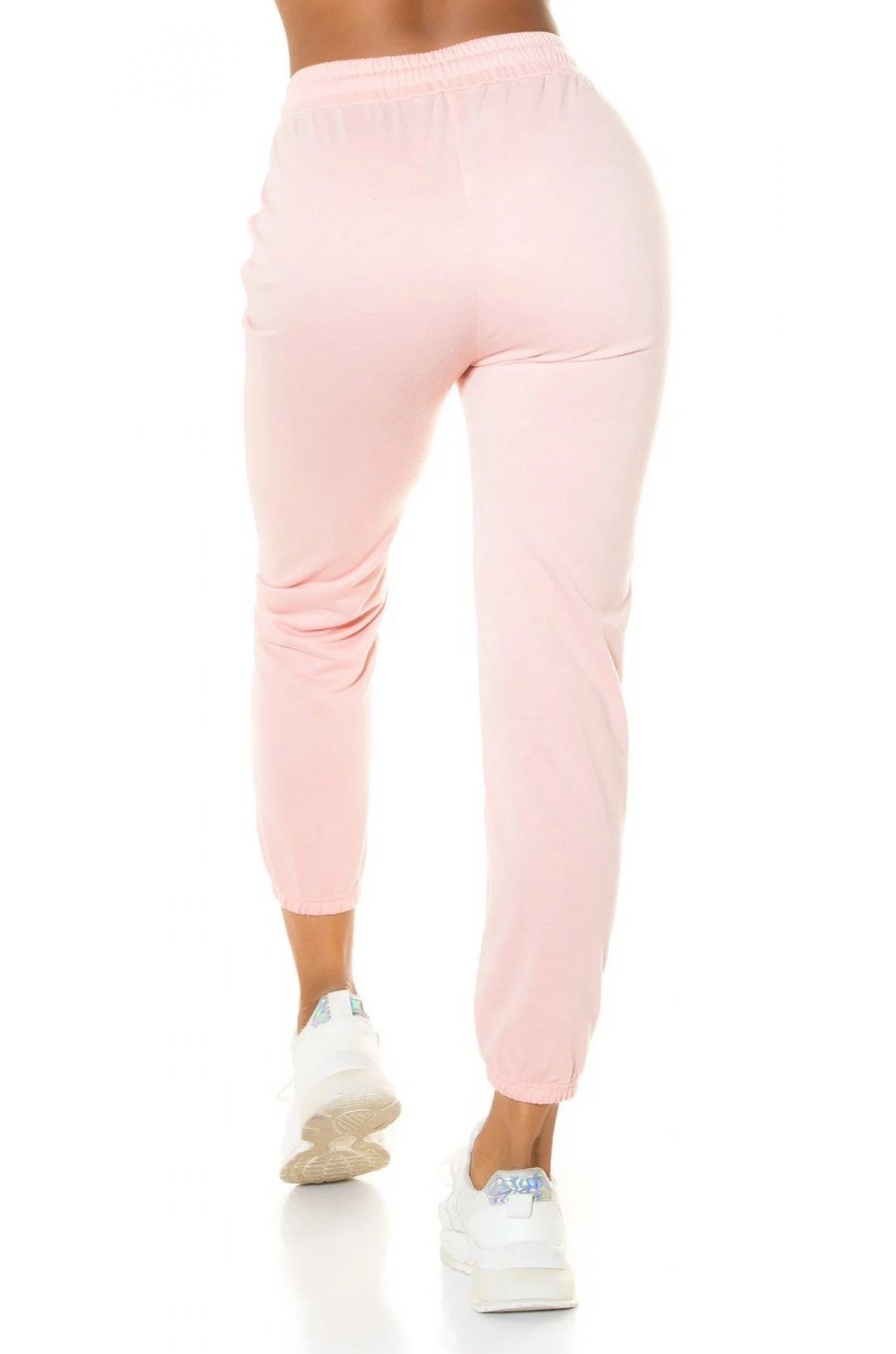 Pantaloni trening de dama sport, bumbac, roz pal Malva Pantaloni trening de dama sport, bumbac, roz pal Malva 2 - jojofashion.ro