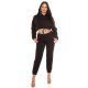 Trening dama bumbac, negru, cu bluza scurta Diosa Trening dama bumbac, negru, cu bluza scurta Diosa 4 - jojofashion.ro