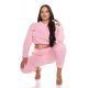 Trening dama bumbac, roz, cu bluza scurta Diosa Trening dama bumbac, roz, cu bluza scurta Diosa 4 - jojofashion.ro