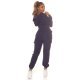 Trening dama cargo, bleumarin navy, cu gluga si buzunare aplicate, Kasandra 5 - jojofashion.ro