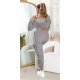 Trening dama cargo, gri, cu gluga si buzunare aplicate, Kasandra Trening dama cargo, gri, cu gluga si buzunare aplicate, Kasandra 3 - jojofashion.ro