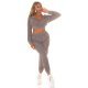 Trening dama cargo, gri, cu gluga si buzunare aplicate, Kasandra Trening dama cargo, gri, cu gluga si buzunare aplicate, Kasandra 4 - jojofashion.ro