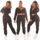Trening dama cargo, negru, cu gluga si buzunare aplicate, Kasandra Trening dama cargo, negru, cu gluga si buzunare aplicate, Kasandra 6 - jojofashion.ro