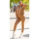 Trening dama casual, bumbac bronz, cu gluga, Abbey Trening dama casual, bumbac bronz, cu gluga, Abbey 2 - jojofashion.ro