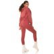 Trening dama casual, bumbac maro light, cu gluga, Abbey Trening dama casual, bumbac maro light, cu gluga, Abbey 6 - jojofashion.ro