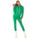 Trening dama casual, bumbac verde, cu gluga, Abbey Trening dama casual, bumbac verde, cu gluga, Abbey 4 - jojofashion.ro
