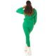 Trening dama casual, bumbac verde, cu gluga, Abbey Trening dama casual, bumbac verde, cu gluga, Abbey 6 - jojofashion.ro