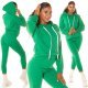 Trening dama casual, bumbac verde, cu gluga, Abbey Trening dama casual, bumbac verde, cu gluga, Abbey 7 - jojofashion.ro