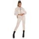 Trening dama casual, catifea, bej, cu gluga Skya Trening dama casual, catifea, bej, cu gluga Skya 4 - jojofashion.ro