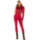 Trening dama casual, catifea, burgundy, mulat, cu gluga Modisch 4 - jojofashion.ro