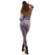 Trening dama casual, catifea, gri, mulat Kafyla 6 - jojofashion.ro
