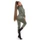 Trening dama casual, catifea, kaki, cu gluga Skya Trening dama casual, catifea, kaki, cu gluga Skya 3 - jojofashion.ro