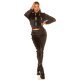 Trening dama casual, catifea, negru, mulat, cu gluga Modisch Trening dama casual, catifea, negru, mulat, cu gluga Modisch 3 - jojofashion.ro