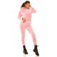 Trening dama casual, catifea, roz pal, cu gluga Anthos Trening dama casual, catifea, roz pal, cu gluga Anthos 6 - jojofashion.ro