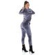Trening dama catifea gri cu gluga Firuze Trening dama catifea gri cu gluga Firuze 4 - jojofashion.ro