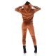 Trening dama casual, catifea, maro, cu gluga Firuze Trening dama casual, catifea, maro, cu gluga Firuze 4 - jojofashion.ro