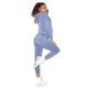 Trening dama, cu gluga si maneci lungi, bleu Hayko Trening dama, cu gluga si maneci lungi, bleu Hayko 3 - jojofashion.ro
