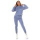 Trening dama, cu gluga si maneci lungi, bleu Hayko Trening dama, cu gluga si maneci lungi, bleu Hayko 4 - jojofashion.ro