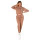 Trening dama cu gluga si maneci lungi, cappuccino Hayko Trening dama cu gluga si maneci lungi, cappuccino Hayko 4 - jojofashion.ro