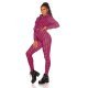 Trening dama mulat, roz ciclam cu print negru Rayza Trening dama mulat, roz ciclam cu print negru Rayza 5 - jojofashion.ro
