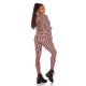 Trening dama, mulat, roz pal cu print negru Rayza 3 - jojofashion.ro