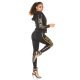 Trening dama sport negru cu imprimeu auriu Marla 3 - jojofashion.ro
