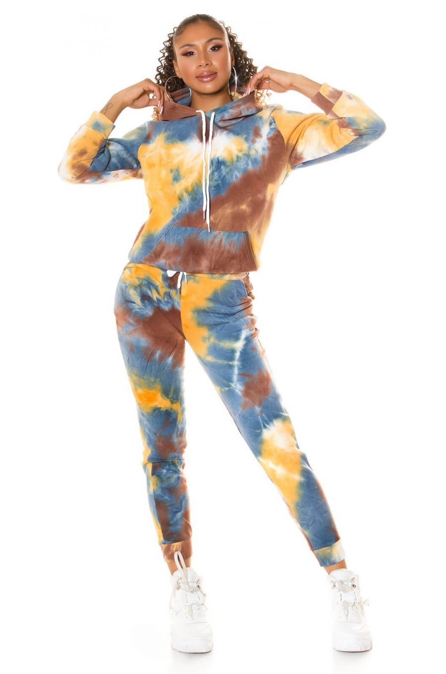 Trening dama orange tie dye Asli Trening dama orange tie dye Asli 1 - jojofashion.ro
