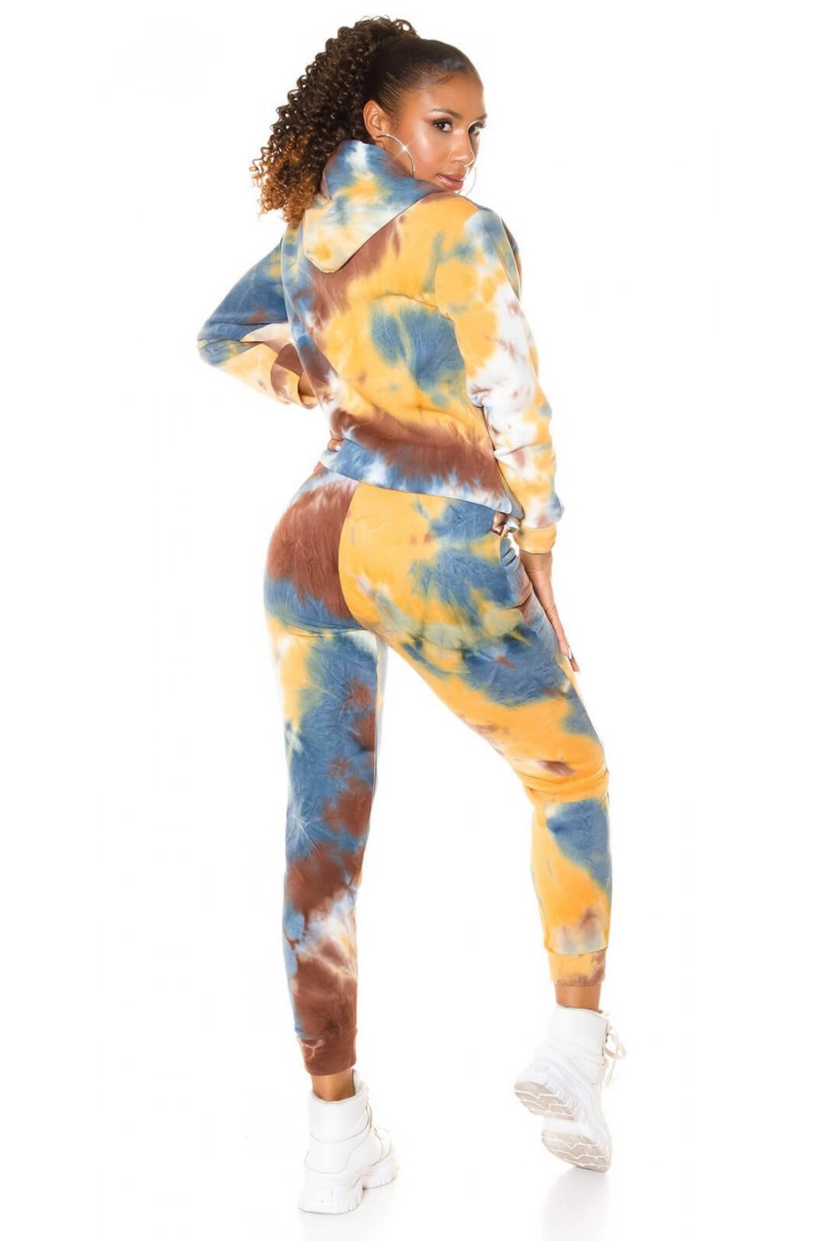 Trening dama orange tie dye Asli Trening dama orange tie dye Asli 3 - jojofashion.ro