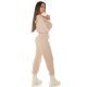 Trening dama oversize vascoza bej Roupa Trening dama oversize vascoza bej Roupa 3 - jojofashion.ro