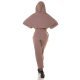 Trening dama casual, oversize vascoza cappuccino Roupa Trening dama casual, oversize vascoza cappuccino Roupa 4 - jojofashion.ro