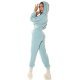 Trening dama casual, oversize vascoza menta Roupa Trening dama casual, oversize vascoza menta Roupa 3 - jojofashion.ro