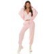 Trening dama casual, oversize vascoza roz pal Roupa Trening dama casual, oversize vascoza roz pal Roupa 2 - jojofashion.ro