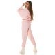 Trening dama casual, oversize vascoza roz pal Roupa Trening dama casual, oversize vascoza roz pal Roupa 3 - jojofashion.ro