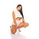 Trening dama scurt, bumbac, bej, cu gluga Hande Trening dama scurt, bumbac, bej, cu gluga Hande 4 - jojofashion.ro