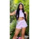 Trening dama scurt, bumbac, lila lavanda, cu gluga Hande Trening dama scurt, bumbac, lila lavanda, cu gluga Hande 2 - jojofashion.ro