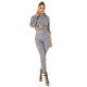 Trening de dama casual, gri, leopard print Lopez Trening de dama casual, gri, leopard print Lopez 2 - jojofashion.ro