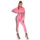 Trening de dama roz neon leopard print Lopez 5 - jojofashion.ro